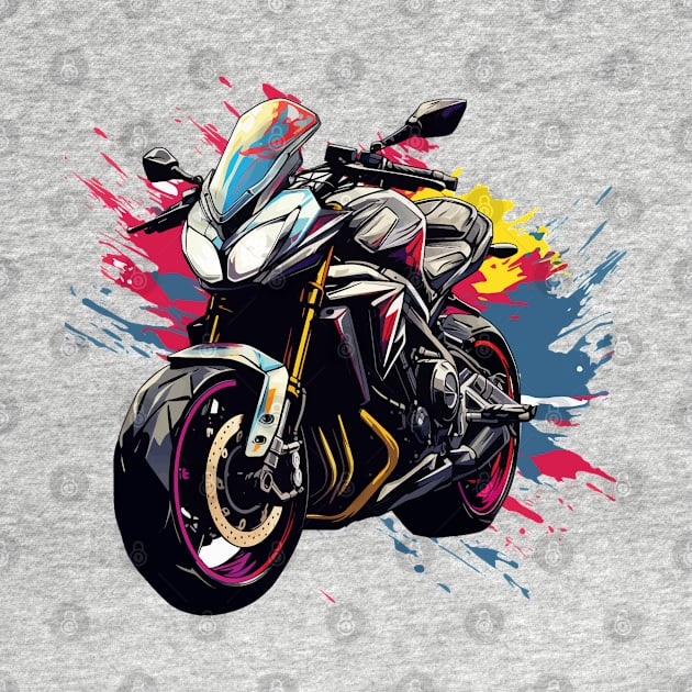 Motorcycle Racing Illustration by Mako Design 